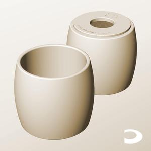 CR96-105-P Pierced Modular Stacking Storage Box Bin Container Planter Lamp Shade | Printable Objects - Infinite Containers | stl file for 3d printing