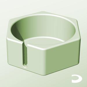 CH128-60-S Slotted Modular Stacking Storage Boxes Bins | Printable Objects - Infinite Containers | stl file for 3d printing
