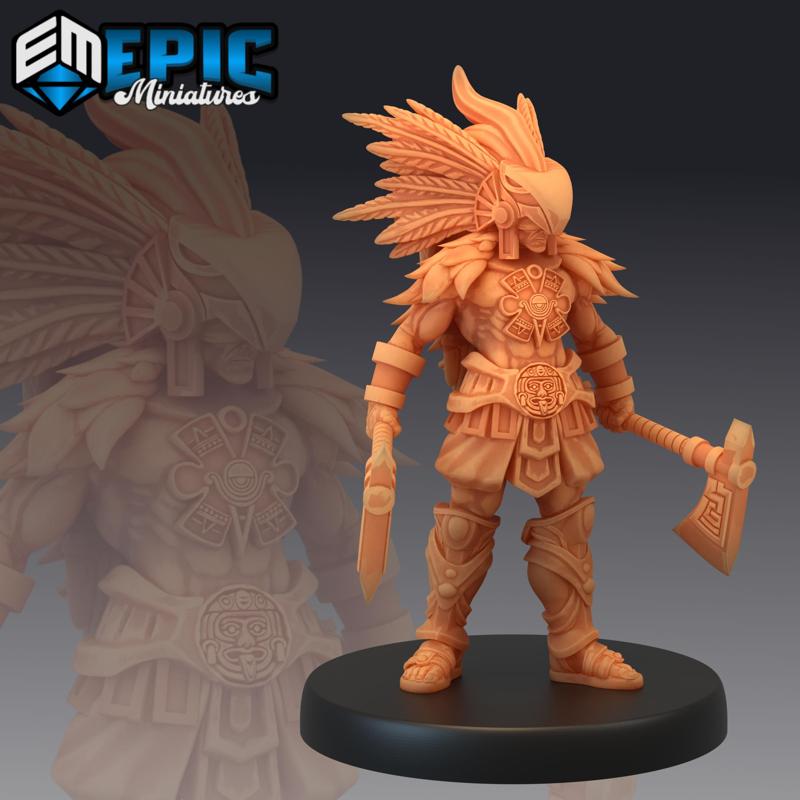 Eagle Hunter Axe / Aztec War Hero / Jungle Tribe / Forest Encounter