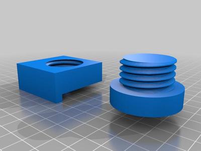 Kallax adjustable feet using factory bolt
