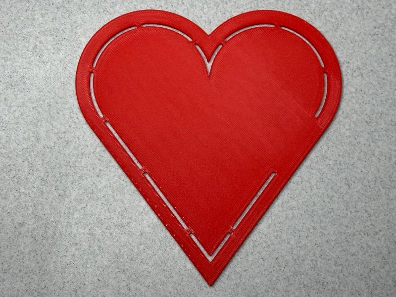 Heart Stencil for Sewing   