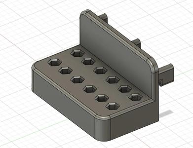 Ikea skadis-Hex bit holder   