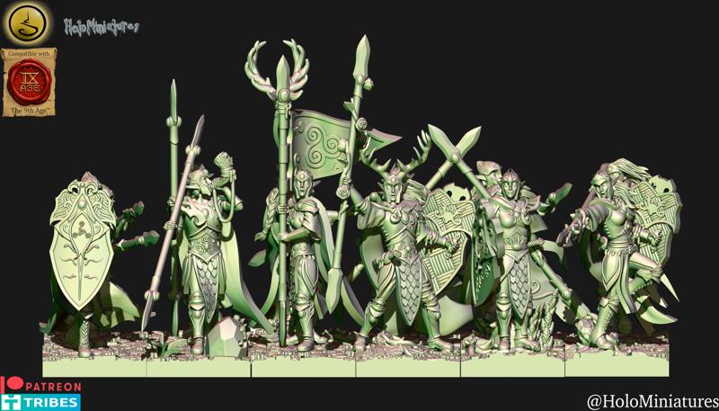 Wood Elf spearman unit (elf)