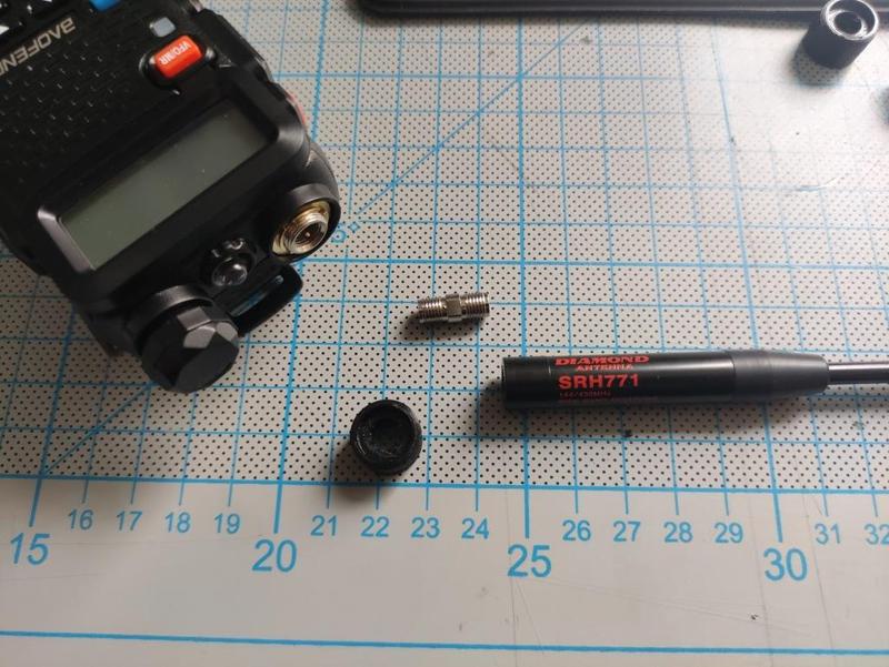 Diamond SRH-771 socket adapter for Baofeng UV-5R