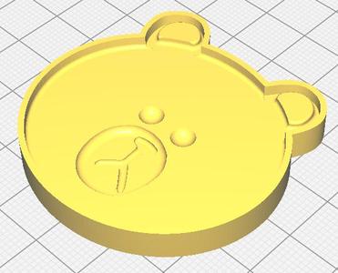 Line Friends Brown Bear Cookie Cutter