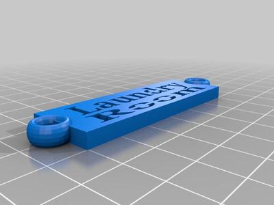 Keychain for laundry room