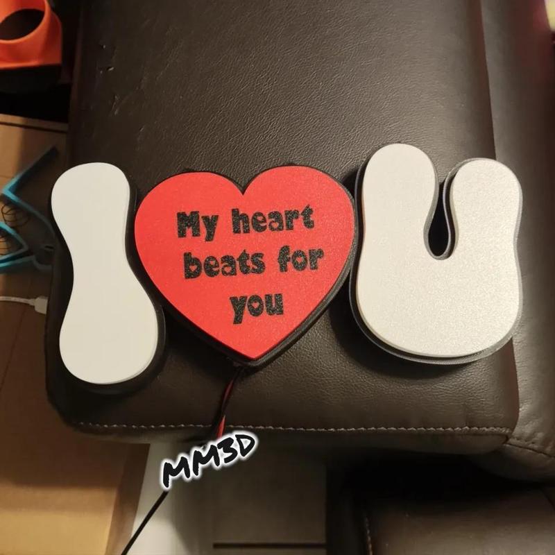I LOVE YOU led Sign   