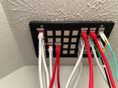 32 port keystone panel   