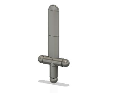 Life-Sized Lego Knight Sword