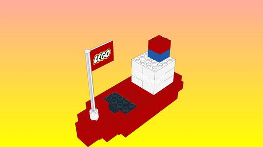 NotLego Lego Boat Model 2