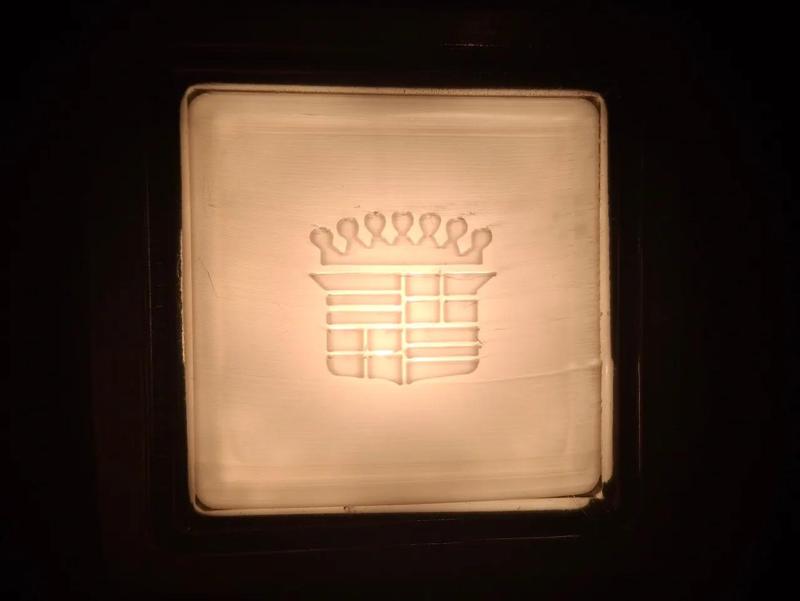 '72 Deville Sail Panel Light Cover Lens   