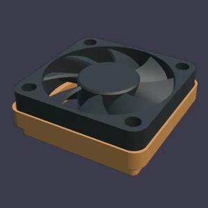 Gridfinity 40mm fan mount   