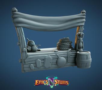 Moreshoe Trading Post Miniature - pre-supported