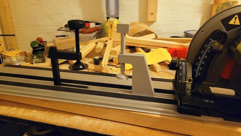 Ryobi track saw clamp   