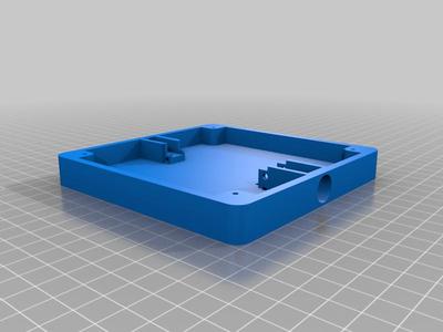 Lithopane Light Box 100x100mm - Base with Larger Holes