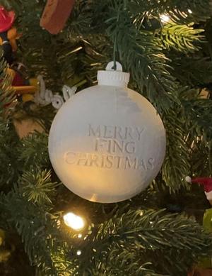 "Merry F'ing Christmas" Ornament