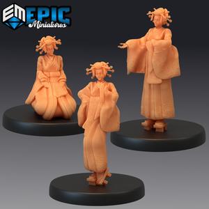 Geisha Set / Female Villager / Samurai Woman / Japanese Dynasty