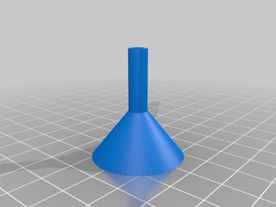 Funnel, mini, 35 mm high, pipe diameter 6 mm,  length 20 mm