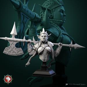 Goblin Queen bust pre-supported