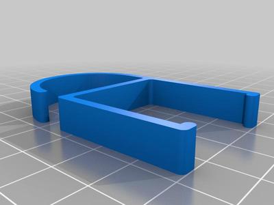 Cable clip for desk leg