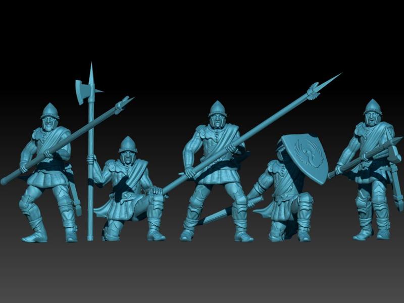 KZKMINIS - Swan Knights - Men at Arms