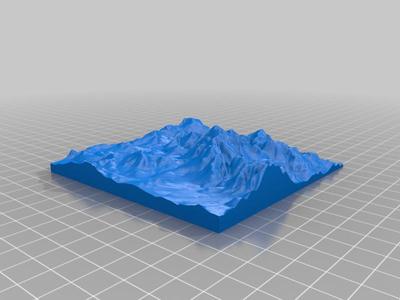 Maine - Grafton Notch Terrain Model