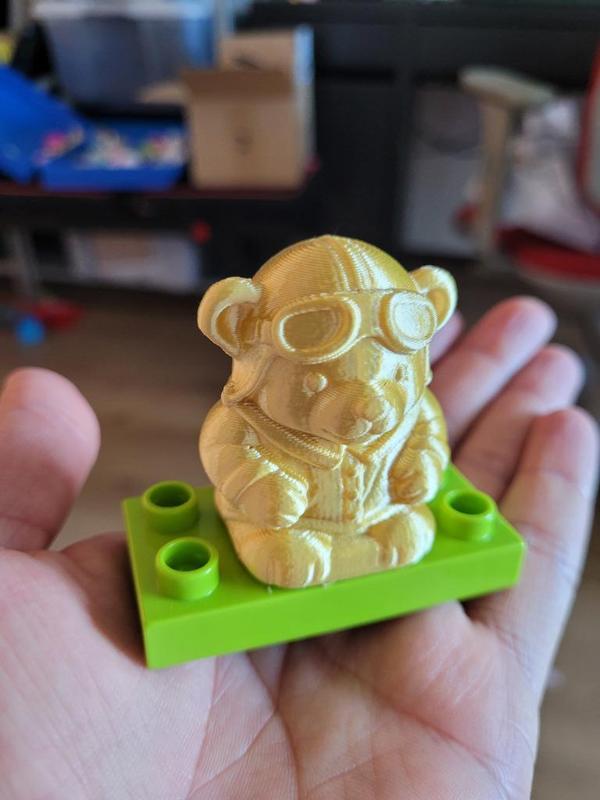 Duplo compatible aviator teddy bear