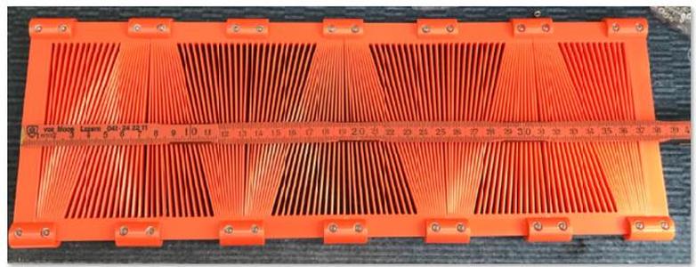 Fächerkamm - sectional fan reed