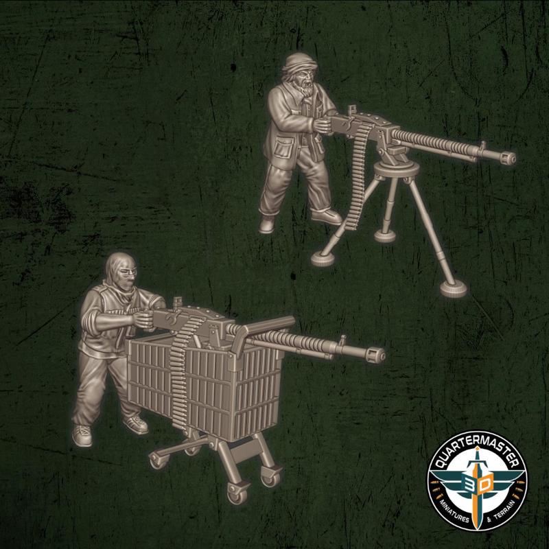 Insurgent / Militia with Heavy Machine Guns