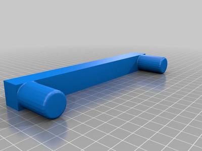 Bench dog stop for 3/4' holes 6" center