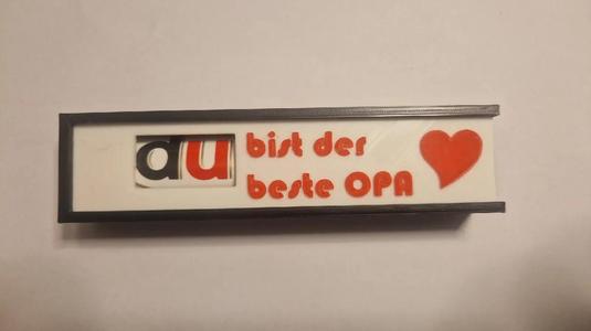 Deckel für Duplo Box : Du bist der beste Opa   