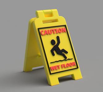 Caution Wet Floor - Floor sign