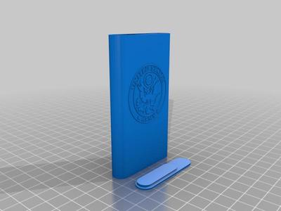 Cigarette Case with United States Army Emblem