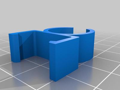 Light bar clip for 17mm frame tube