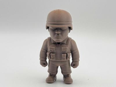 Tough Soldier – Chibi Army Hero Figurine