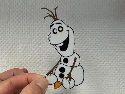 Decor Olaf fallen carrot - Frozen Disney