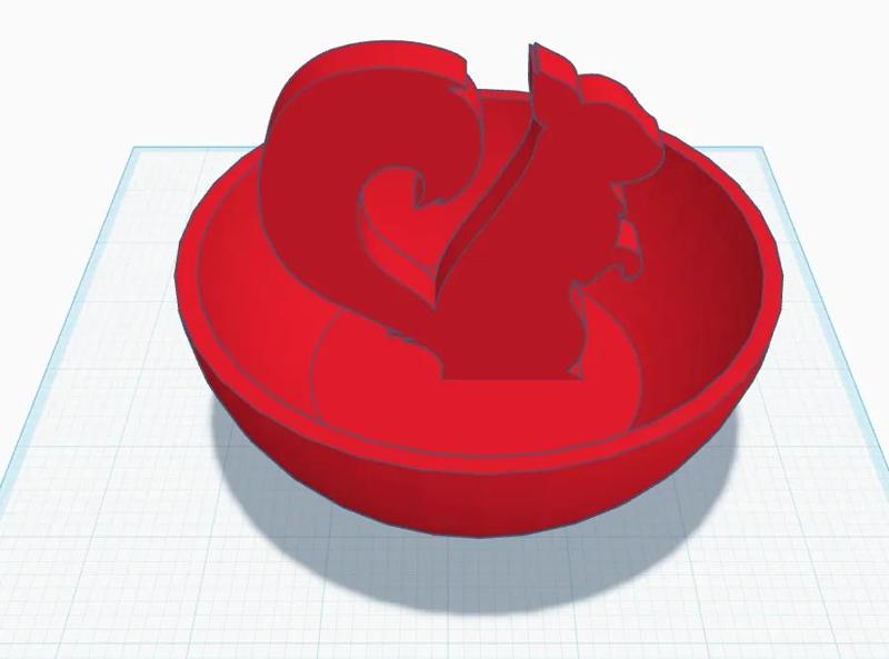 squirrel peanut bowl   