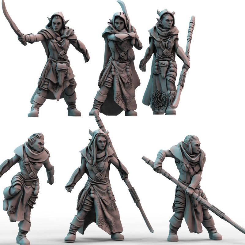 Elf Warriors (F) (pre-supported)