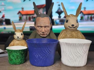 Putin as an Easter bunny