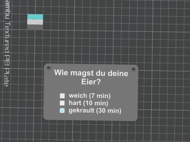 Sign/Pendant How do you like your eggs?