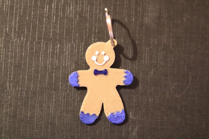 Gingerbread man keychain