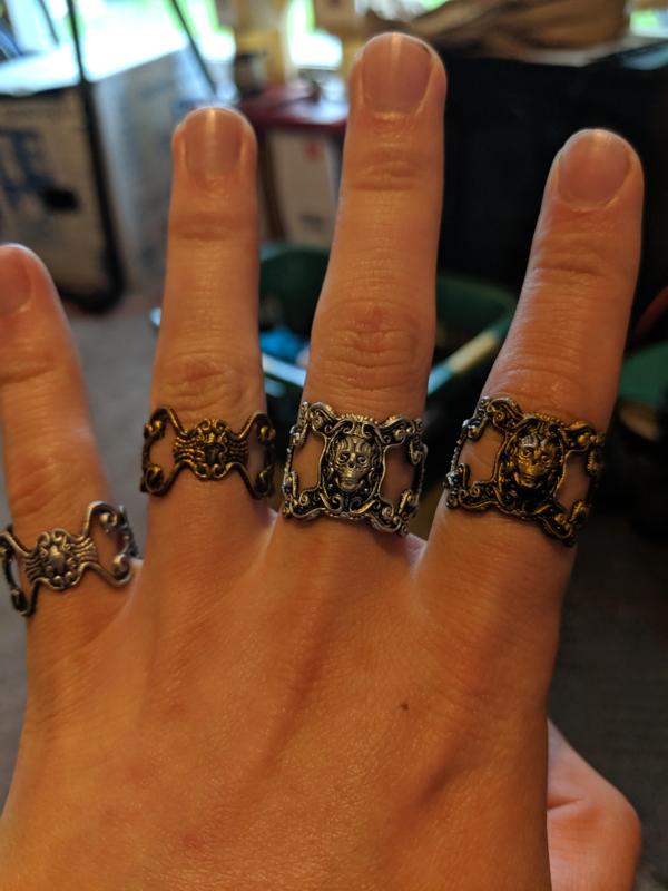 ornate skull ring