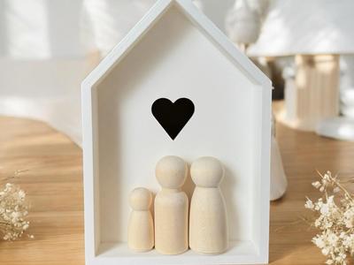 Decorative House with Heart 