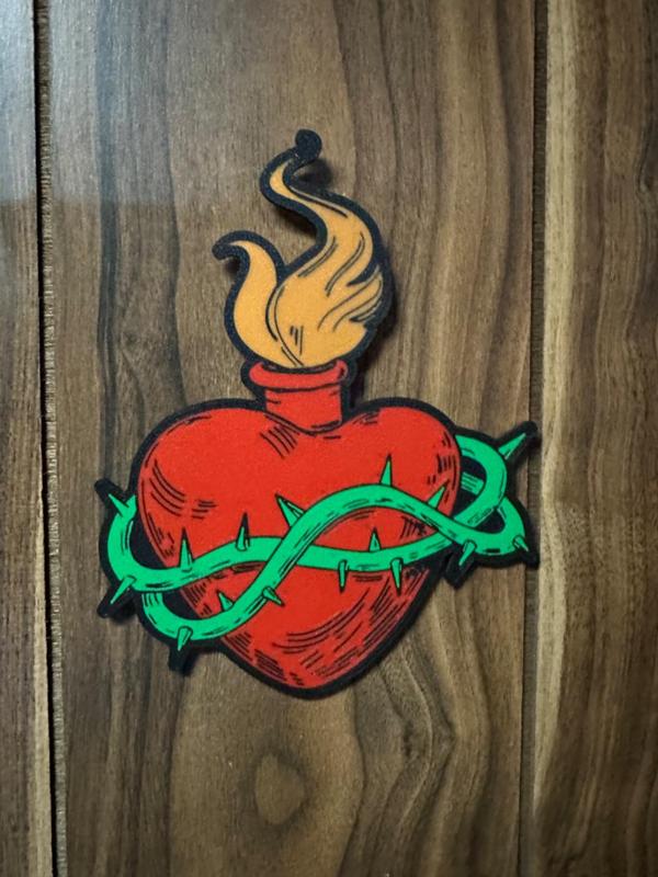 sacred heart lightbox/wall art