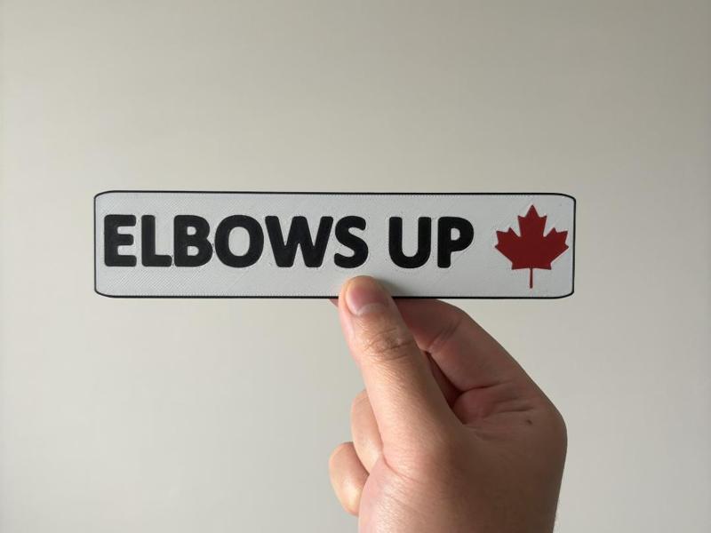 Elbows Up Bookmark