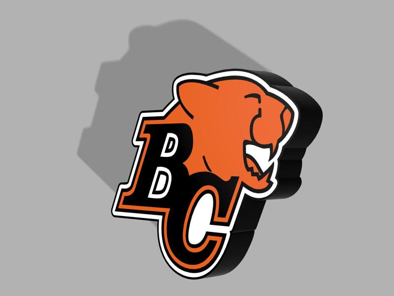 BC Lions LED Lightbox Sign
