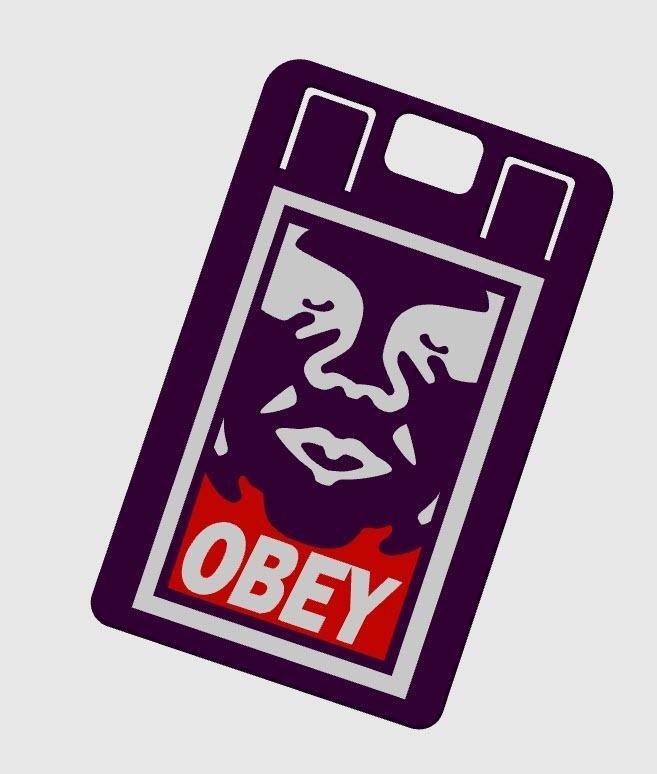 OBEY badge holder