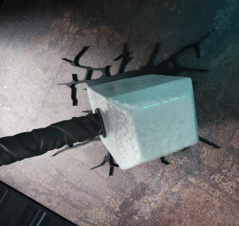 Thor's Hammer Lamp