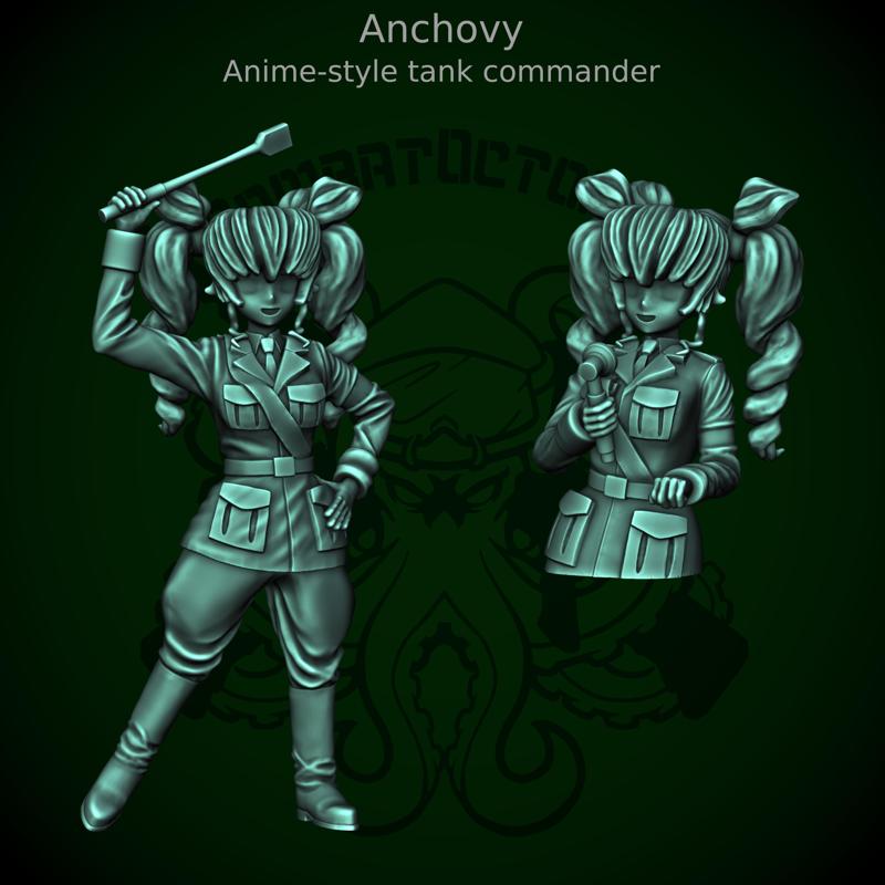 Anchovy - anime tank commander