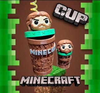 MINECRAFT CUP 16CM AND 10CM